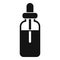 Essential oils herbal bottle icon, simple style