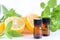 Essential oils with orange and mint