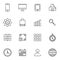 Essentials line icons set