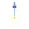 Essentiol oil dripping from pipette dropper illustration