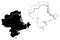 Essex County, Commonwealth of Massachusetts U.S. county, United States of America, USA, U.S., US map vector illustration,