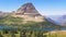 Establishing shot of Hidden Lake in Glacier National Park, Montana