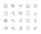 Establishment phase line icons collection. Inception, Foundation, Initiation, Launch, Formation, Beginning, Creation