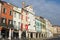 Este, Padova, Italy. The main square and its Venetian style buildings