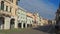 Este, Padova, Italy. The main square and its Venetian style buildings