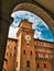 Estense Medieval Castle Ferrara Italy clock tower