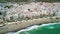 Estepona, Andalusia. Beautiful aerial view of cityscape along the coast in the morning