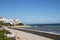 ESTEPONA, SPAIN - February 22th, 2019 - Beach. Beach view. Estepona city, Andalusia, Spain