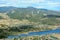 Estes Park, Colorado with Lake Estes on a Sunny Summer Day