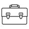 Estimator briefcase icon, outline style