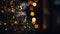 estive Bokeh: Closeup of Christmas Tree with Space for Text