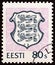 ESTONIA - CIRCA 1995: A stamp printed in Estonia shows Coat of Arms, circa 1995.