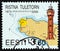 ESTONIA - CIRCA 2000: A stamp printed in Estonia shows Ristna Lighthouse and nautical chart, circa 2000.