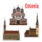 Estonia famous historic architecture icons