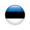 Estonia flag on button