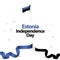 Estonia Independence Day Vector Design Illustration