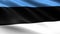 Estonia Looping Flag 4K, with waving fabric texture
