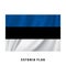 Estonia is waving its flag. Realistic national flag vector design. isolated.
