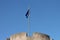 The Estonian Flag on the Tower of the Toompea Hill