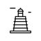 Estonian, lighthouse icon. Simple line, outline vector elements of pharos icons for ui and ux, website or mobile application