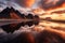 estrahorn mountain range and Stokksnes beach panorama in Iceland