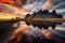 estrahorn mountain range and Stokksnes beach panorama in Iceland