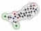 Estramustine prostate cancer chemotherapy drug molecule. Atoms are represented as spheres with conventional color coding: hydrogen