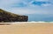 Estuary of the Aljezur river at the Amoreira beach in Portugal