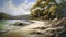 Estuary Of Australia Landscape Painting