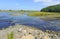 Estuary transition zone where fresh water meets salt water