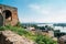 Esztergom city and Danube river panorama view in Hungary