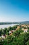 Esztergom city and Danube river panorama view in Hungary