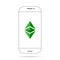 ETC Ethereum Classic cryptocurrency icon vector iphone