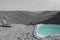 On the Etendeka Plateau with view of the Klip River valley, Grootberg, Namibia, Africa