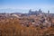 Eternal city of Rome. Famous landmarks of Rome panoramic view