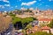 Eternal city of Rome landmarks an rooftops skyline view