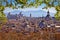 Eternal city of Rome landmarks an rooftops skyline view