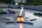Eternal flame burns in Irkutsk recreation Park