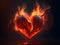 Eternal Flames: Enchanting Flame Heart Picture Prints