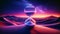 Eternal Glow: Time\\\'s Luminescence in the Desert Twilight