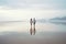 Eternal Horizon: Young Couple\\\'s Intimate Beach Journey