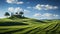 Eternal Landscapes: Vibrant Fields and Rolling Hills, Generative AI