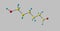 Ethambutol molecule isolated on grey