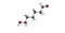 Ethambutol molecule on white