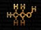 Ethanol molecule concept