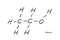 Ethanol Molecule Formula Hand Drawn Imitation Icon