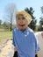 Ethel the lady garden scarecrow