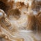 Ethereal Abstract: 3d Graphic Of A Slimy Marble Cave With Strange Shapes