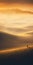 Ethereal Abstract: Man Standing On Plateau At Sunset