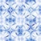 Ethereal Blue Crystal Kaleidoscope Pattern Background